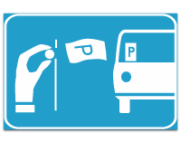 Pay and display sign